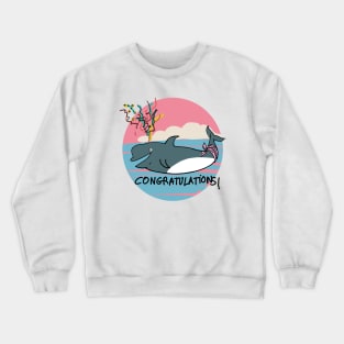 Congratulations Whale Crewneck Sweatshirt